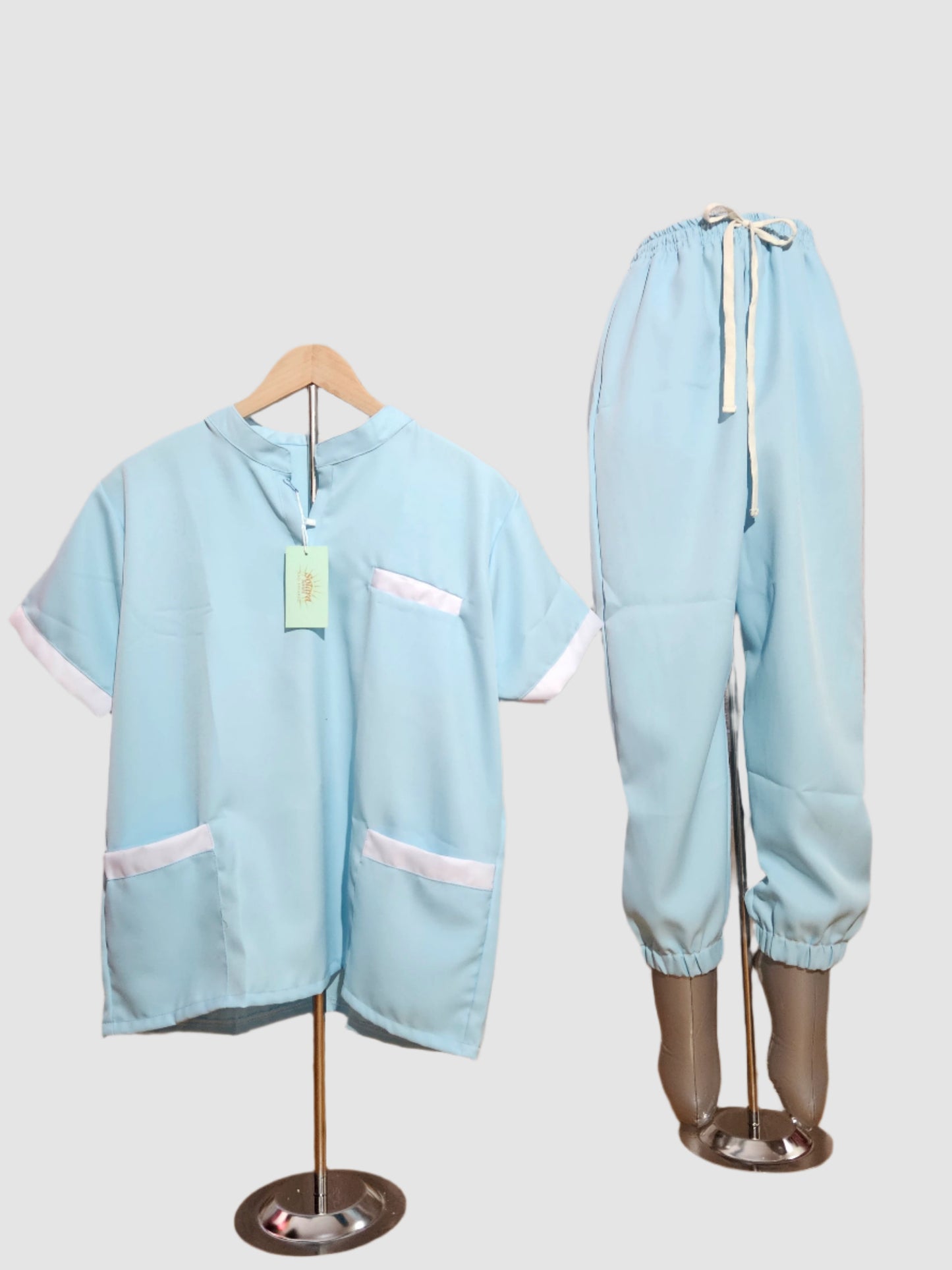 Scrub Suit with Chinese-style Collar - For Men