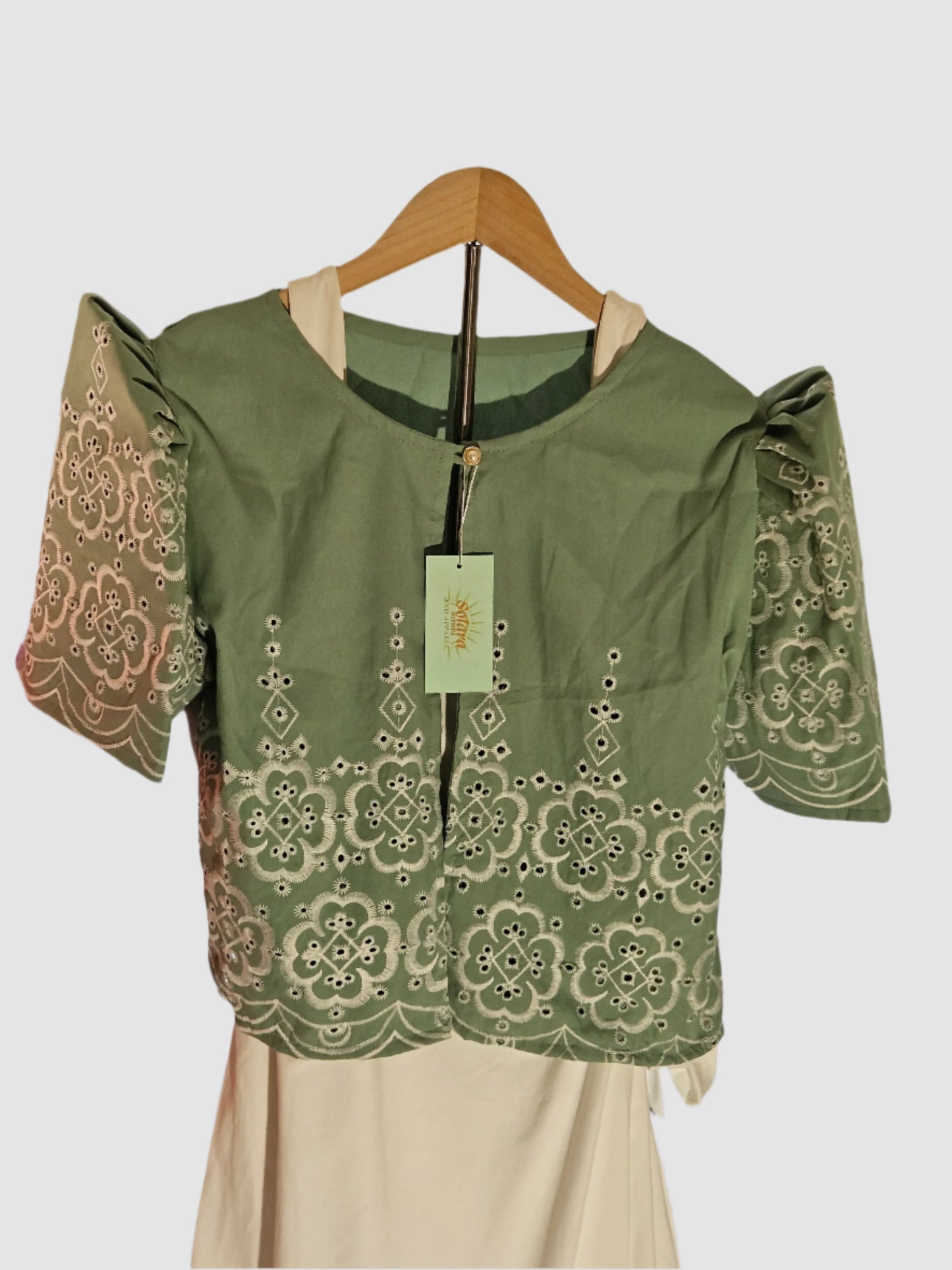 Bolero with Clover Embroidery