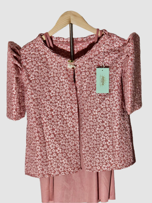 Bolero with Floral Pattern