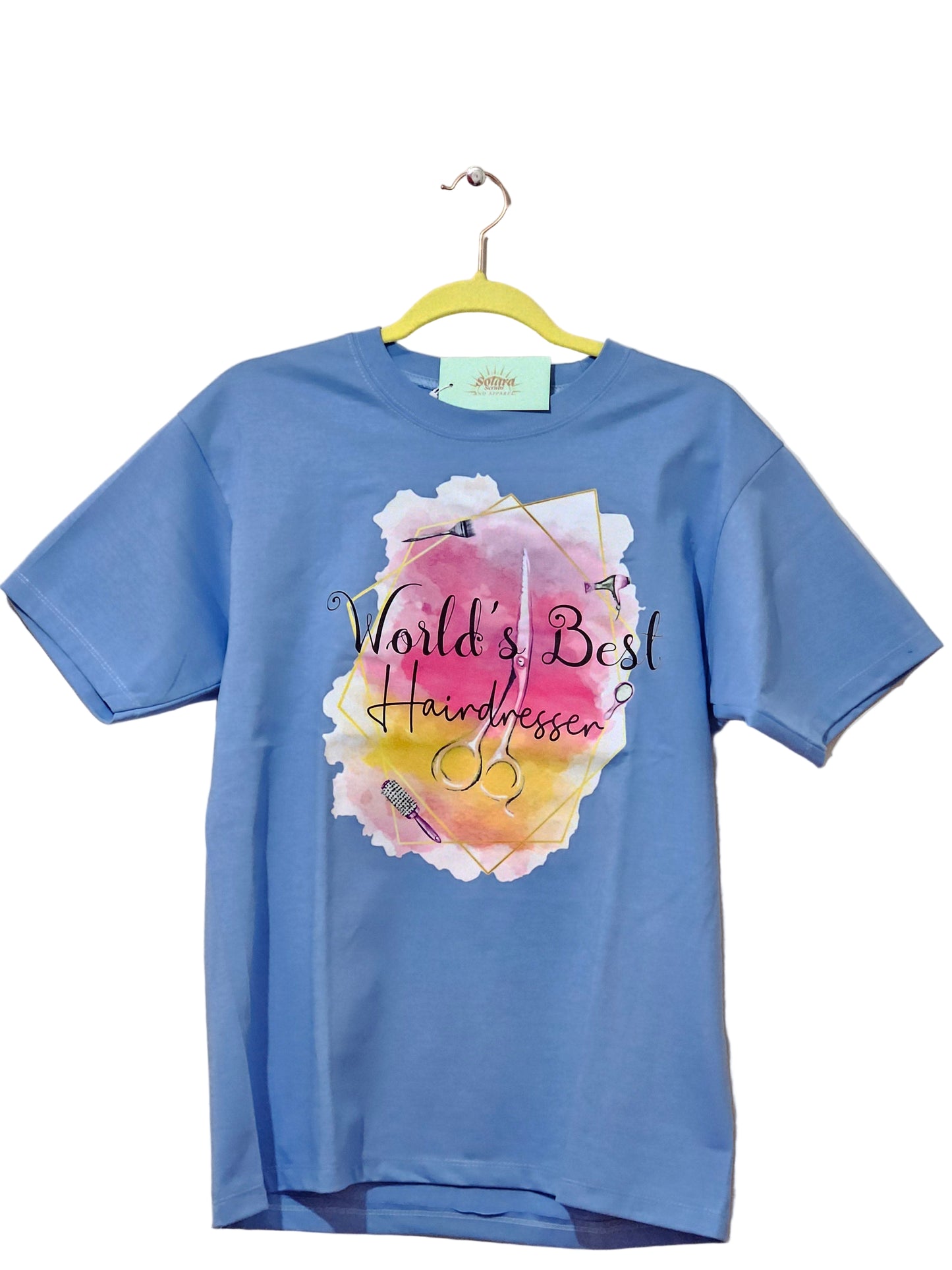 Printed T-shirt - "World's Best Hairdresser"