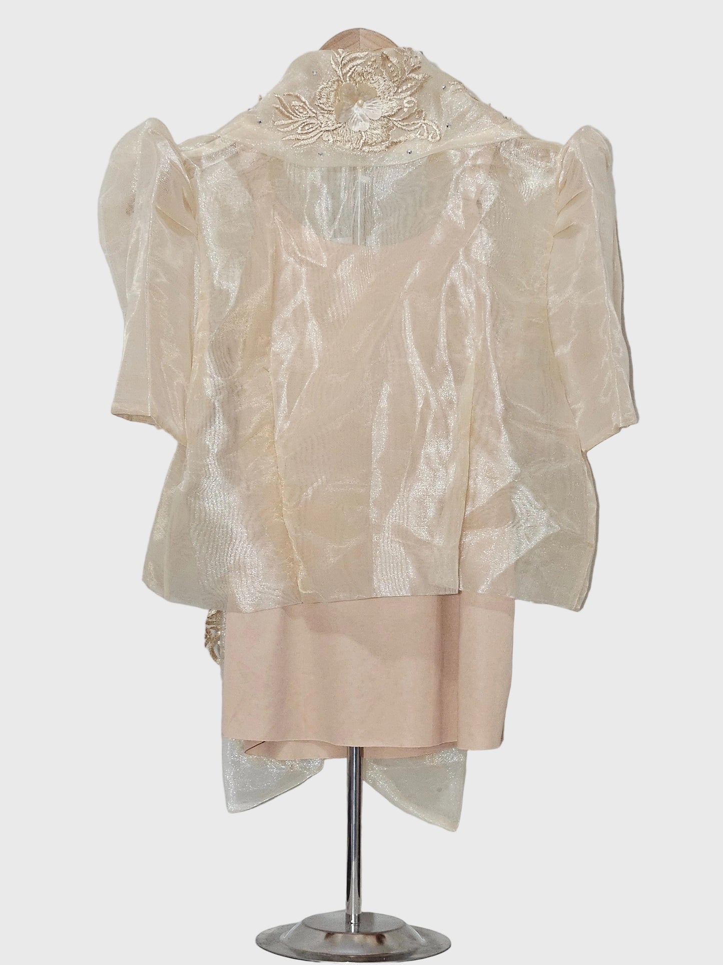 Cream Bolero with Floral Embroidery - Design 1