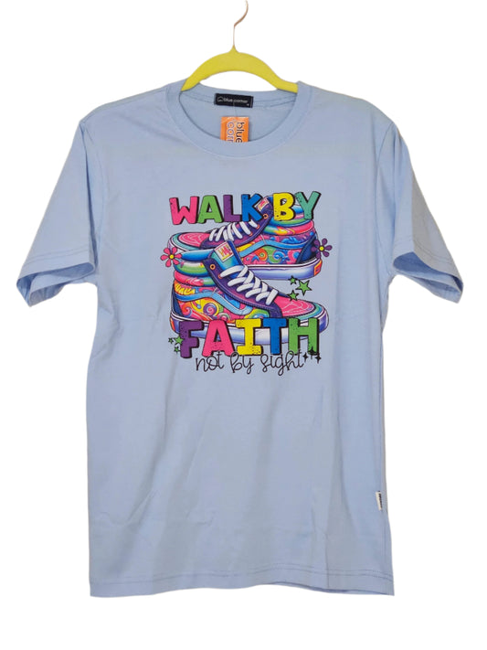 Printed T-shirt - "Walk By Faith"