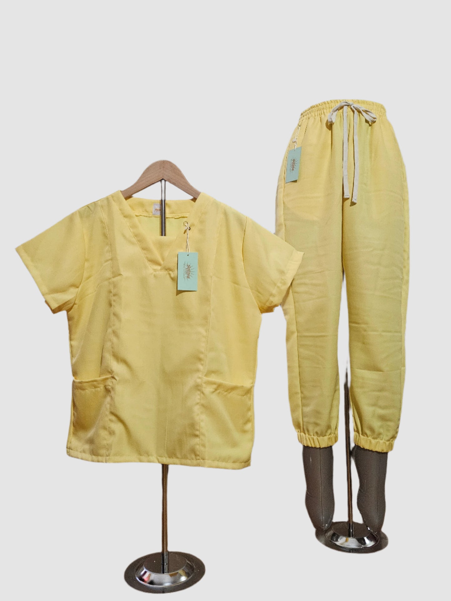 Scrub suit with V-shaped Neckline and Modesty Panel - For Women