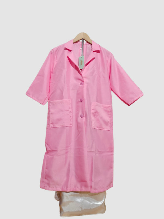 Long Blazer-Style Labcoat with 3/4 Sleeves