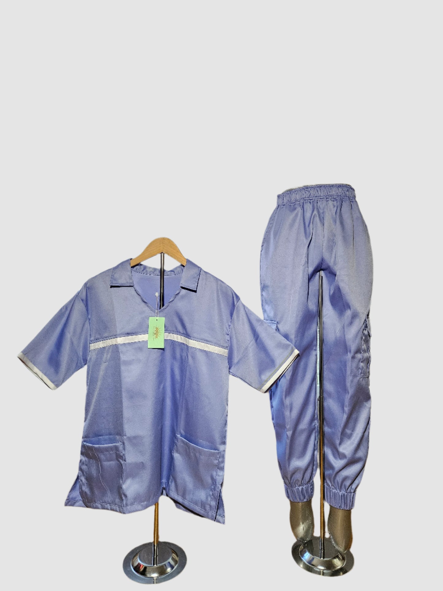 Collar Style Scrubsuit - Powder Blue