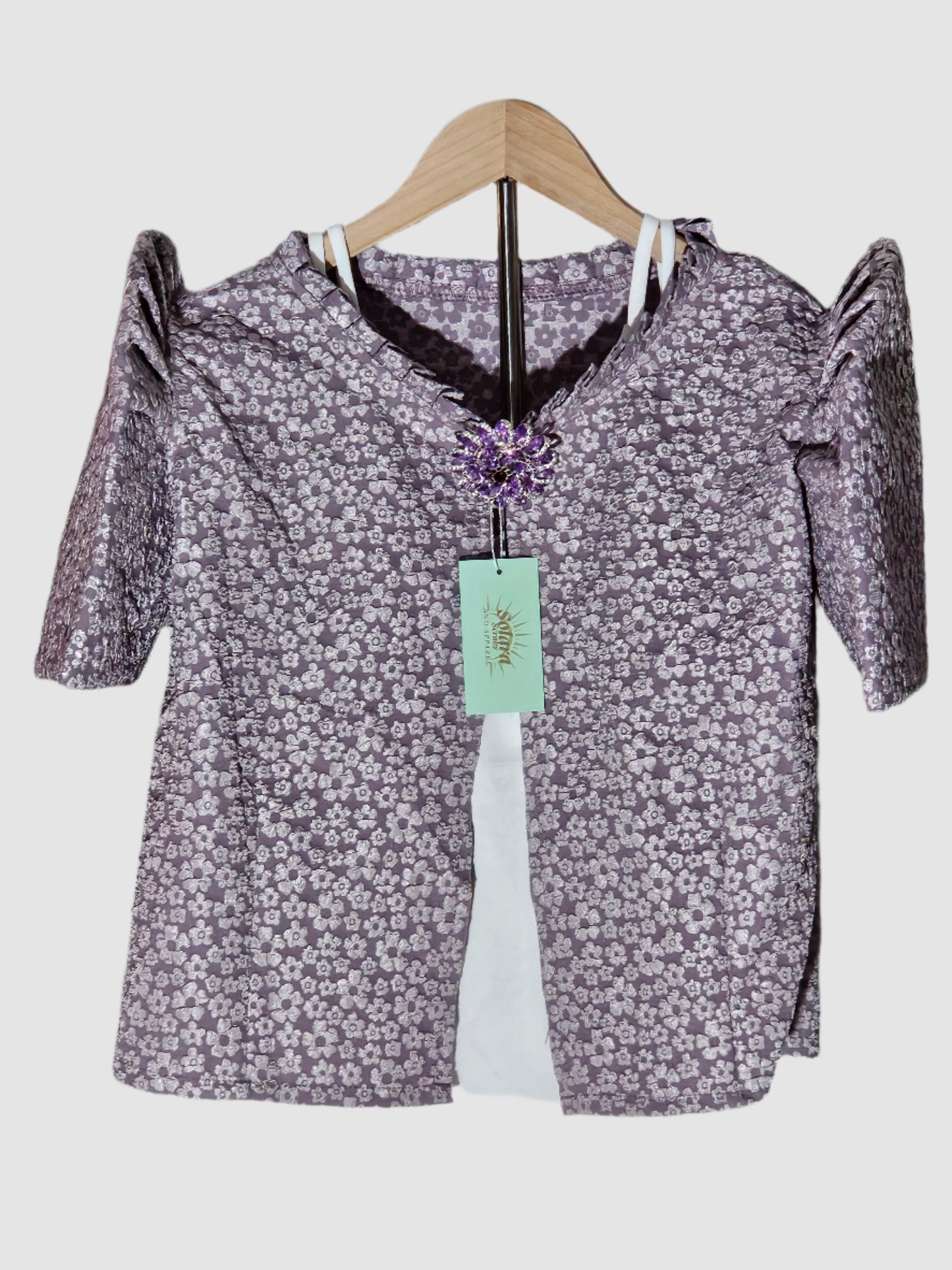 Bolero with Floral Pattern