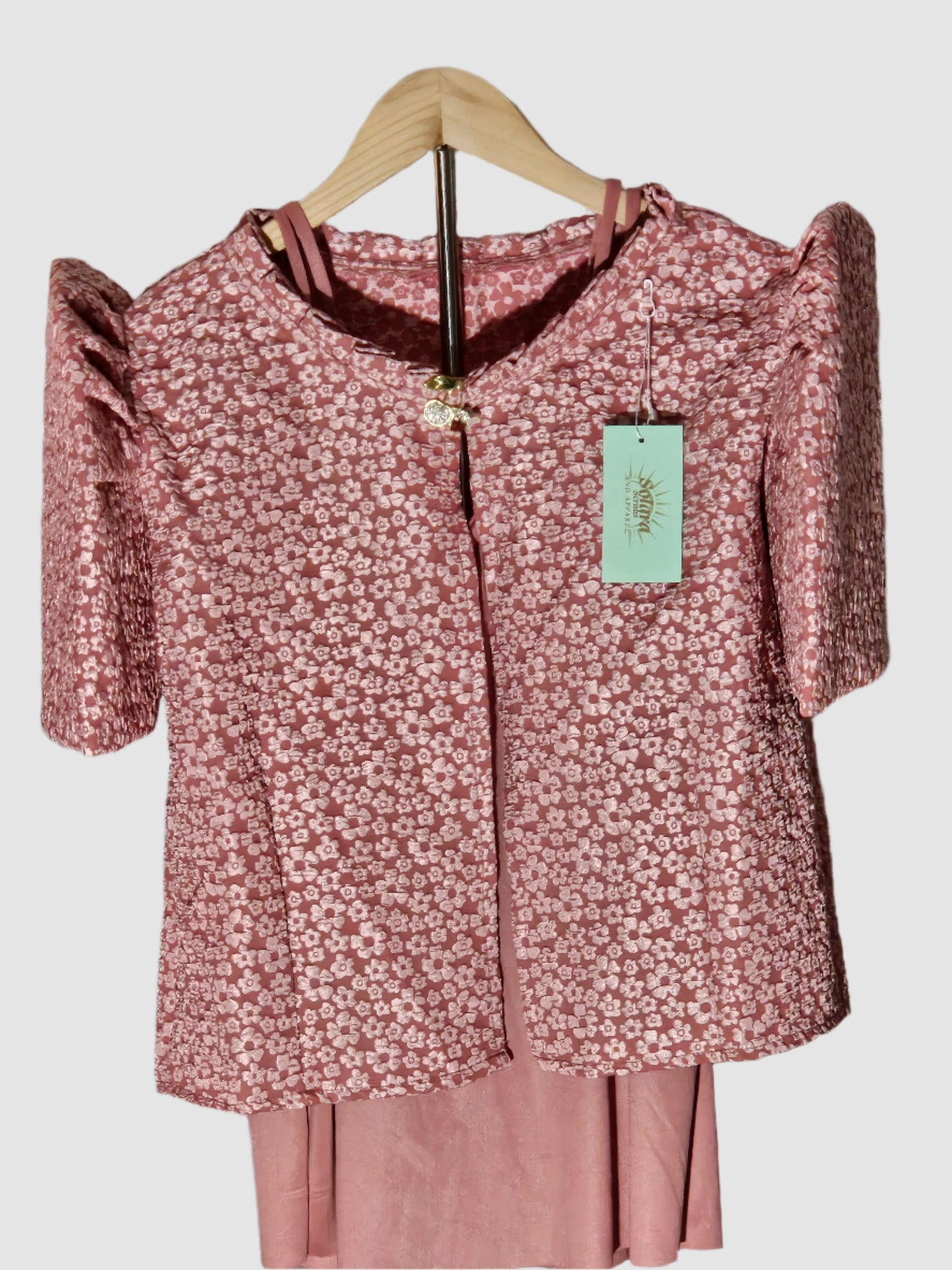 Bolero with Floral Pattern
