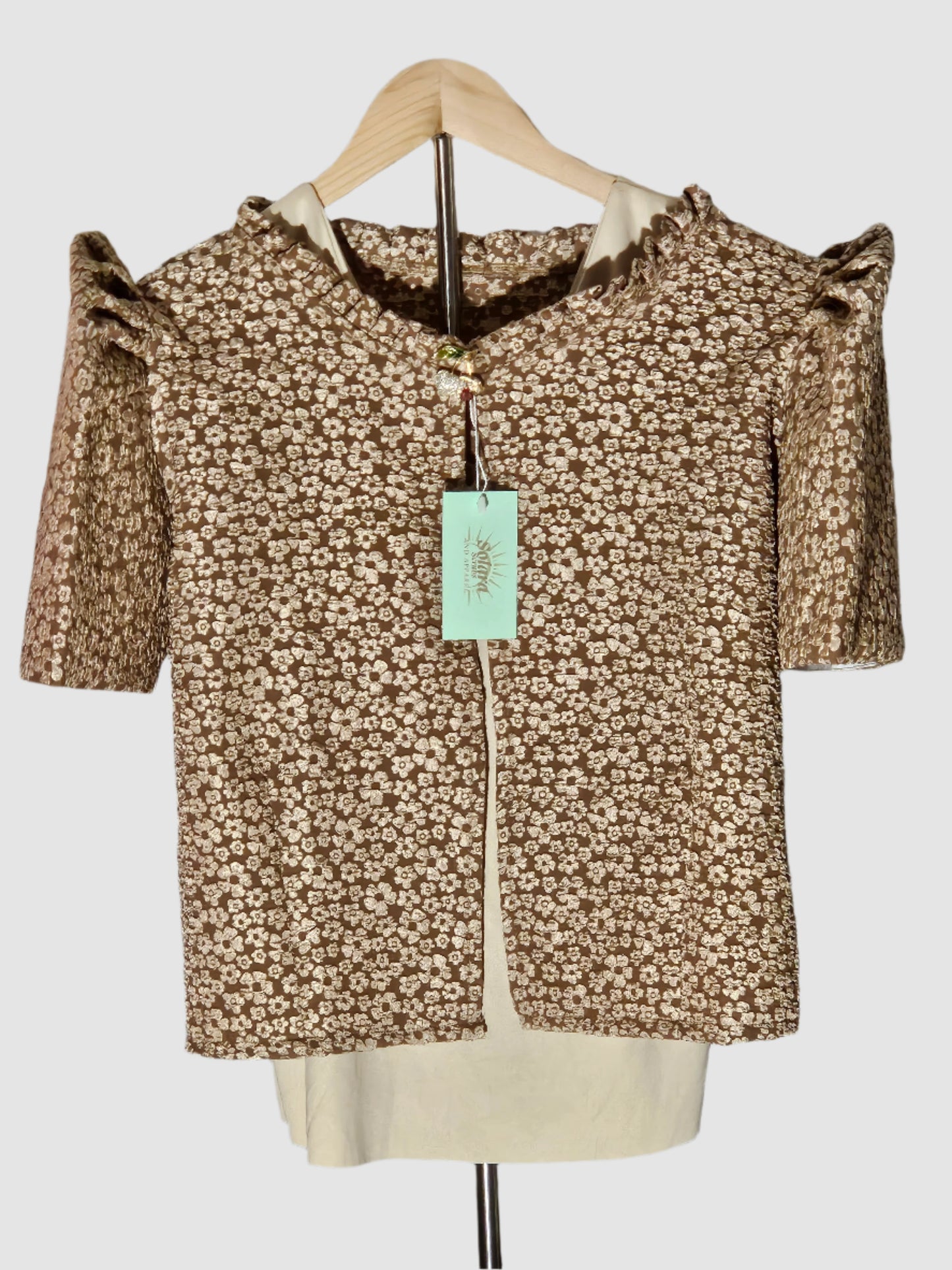 Bolero with Floral Pattern