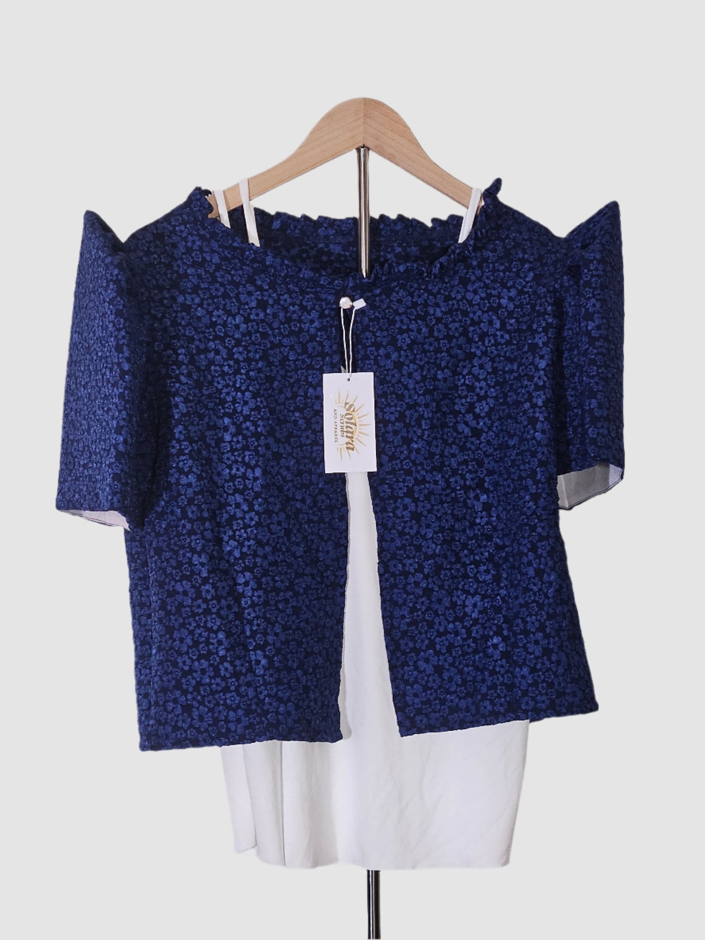 Bolero with Floral Pattern