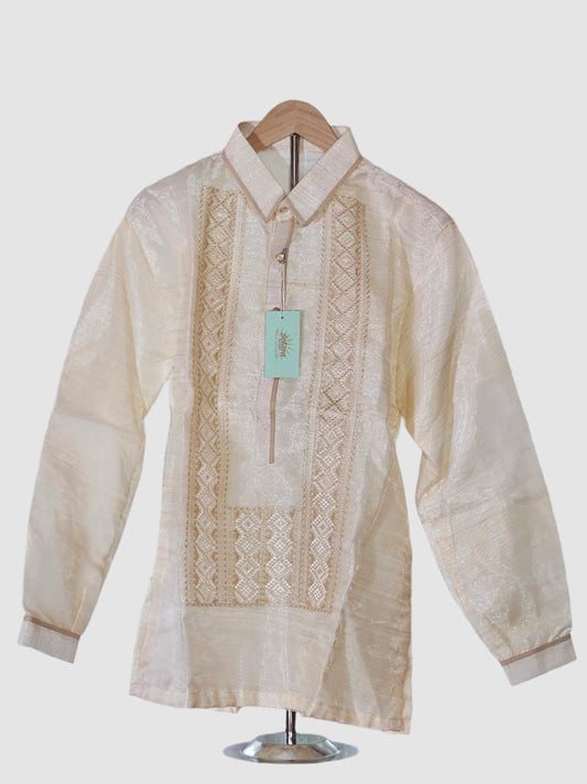 Long-Sleeved Barong Tagalog - Cream