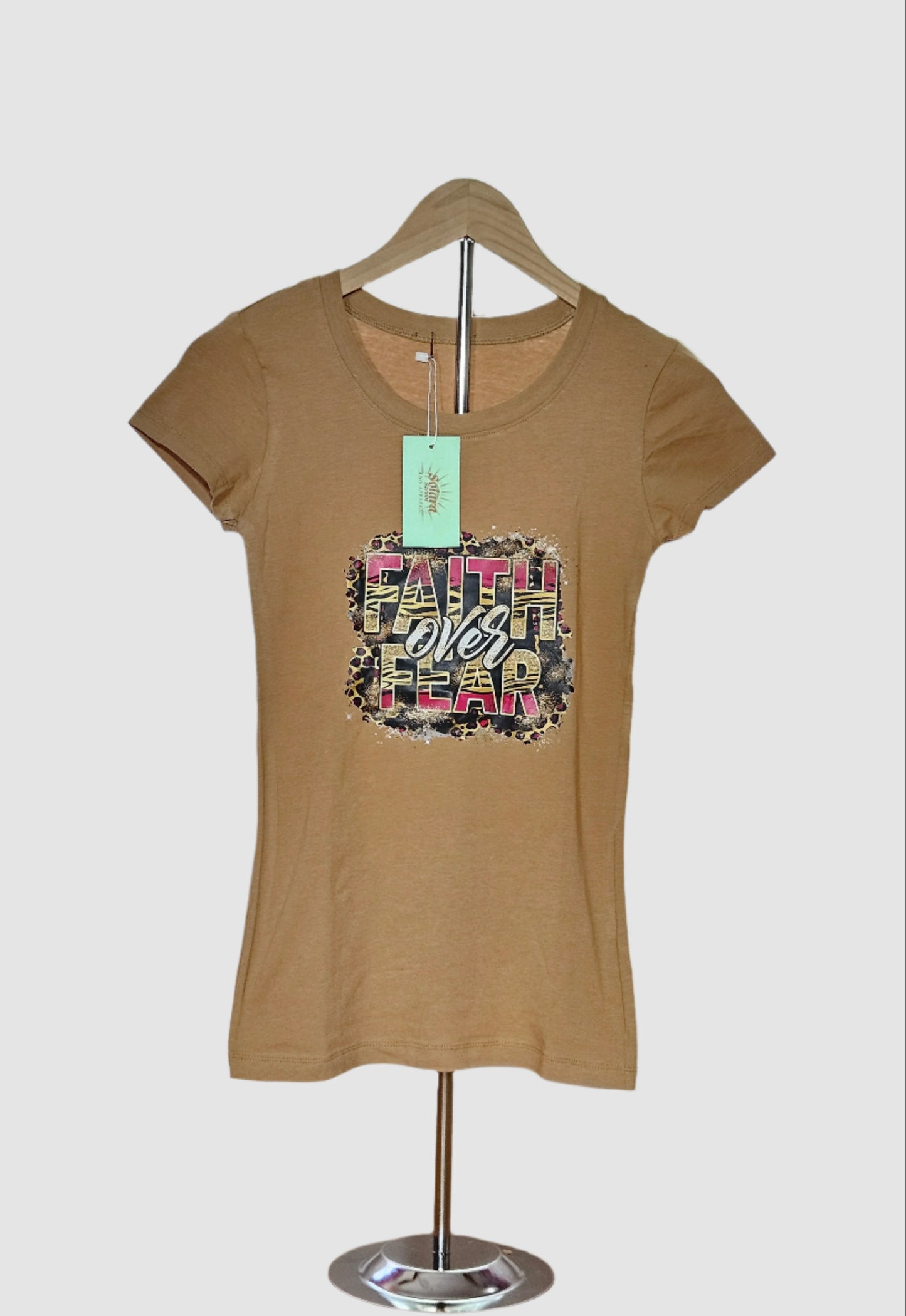 Printed T-shirt - "Faith over Fear"