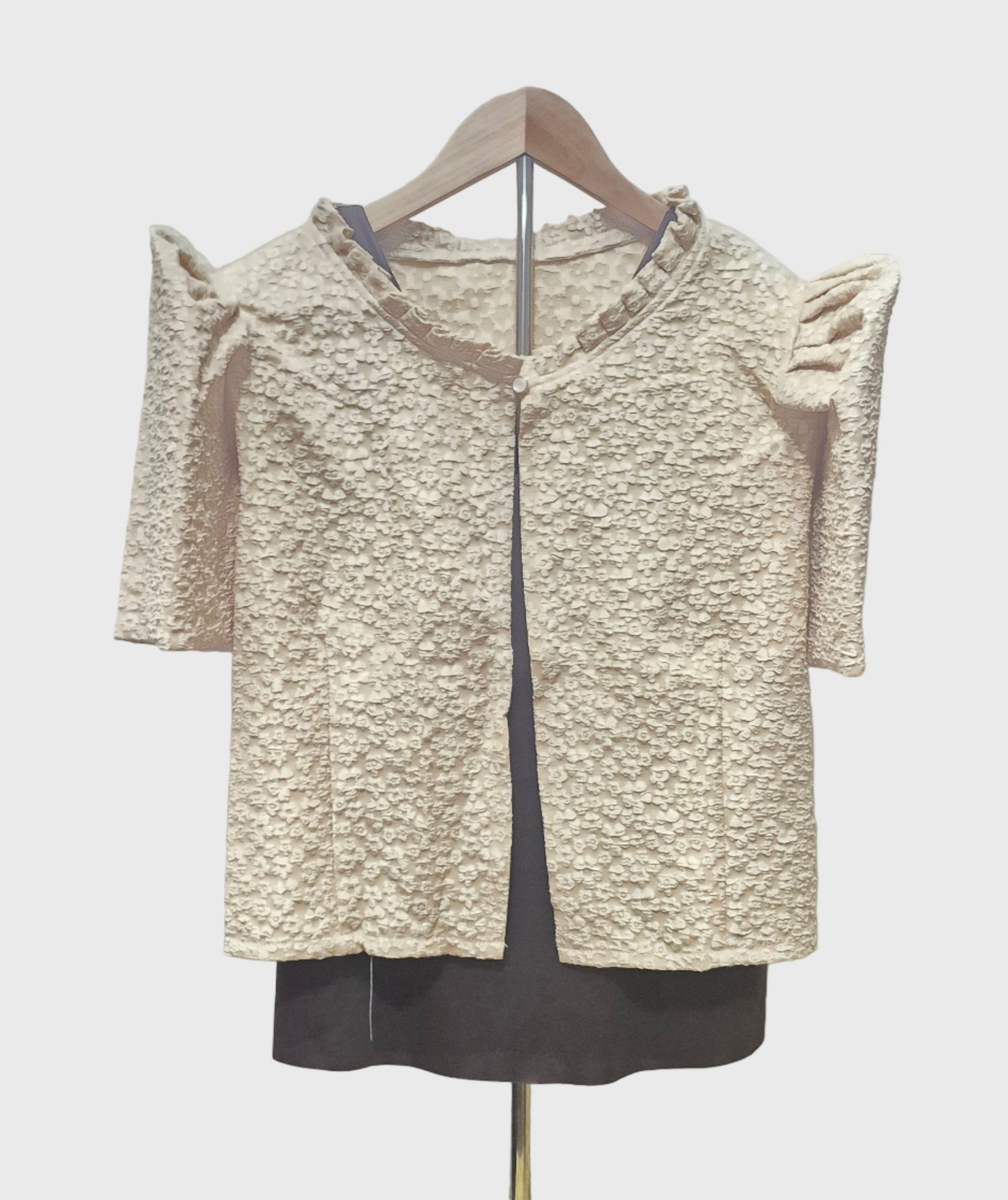 Bolero with Floral Pattern