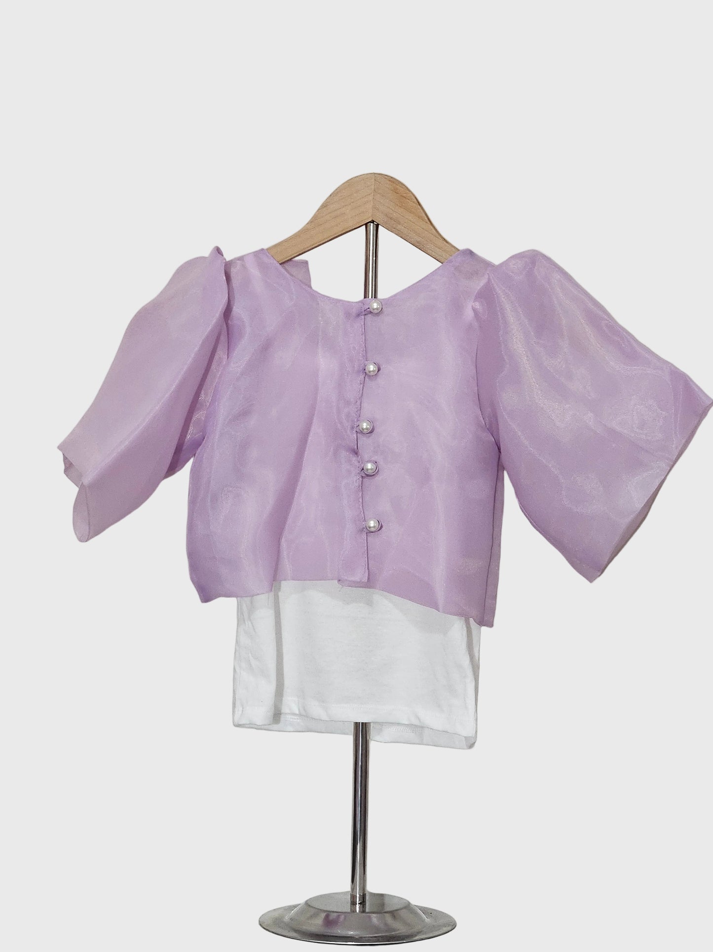 Lavender Kimona with Bow Embellishment for Kids