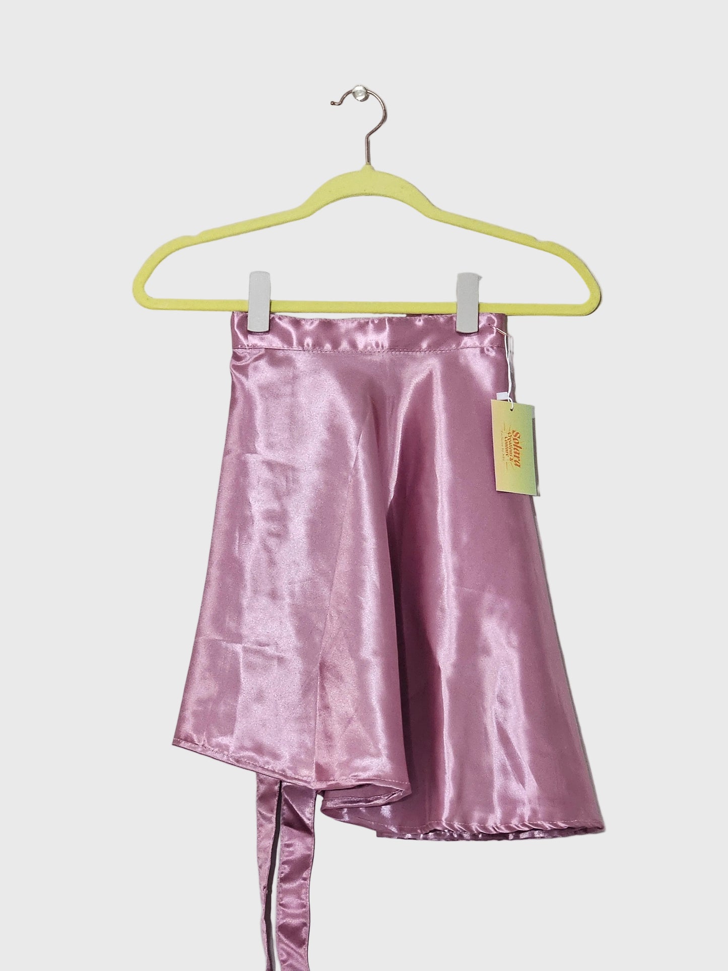 Pink Satin Skirt for Kids